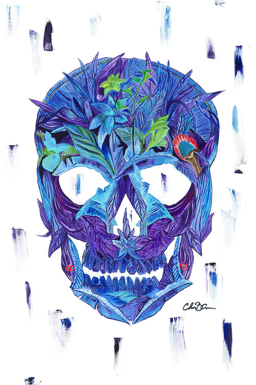 Colorful skulls